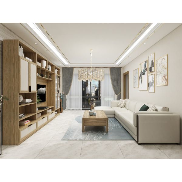 Quality New House Custom Size Made Panel Furniture Of TV Wall Unit By Tall Cabinets And Display Shelves With Storage Racks wholesale