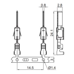 Professional Auto Wire Terminal Connectors TS16949 Certification
