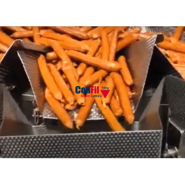 Multihead Weigher Packing Machine for Sausage Packaging System with Traysealer