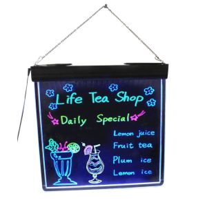Flashing Illuminated Erasable Neon LED Writing Board Menu Table Sign with Controller Acrylic table edge sign