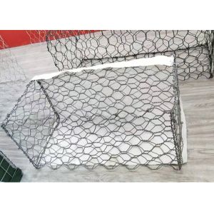 Flood Control 6 X 8 Cm Hole Gabion Mesh Basket Galfan Coated Metals