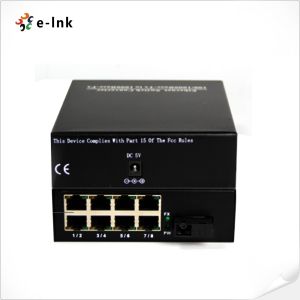 SC Fiber Port Fast Ethernet Switch , Fiber Optic Network Switch 8 Ports 10/100M