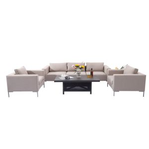 Patio Furniture Set Outdoor Sectional Sofa Conversation Set All Weather Wicker