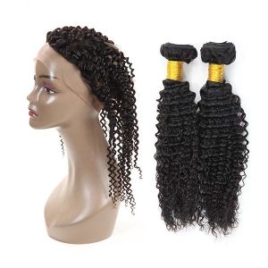 Authentic 360 Lace Frontal Closure / Human Hair Lace Top Closure Kinky Curl