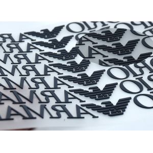 Monochrome Letters PET 3D Silicone Heat Transfer Label Eagle Pattern