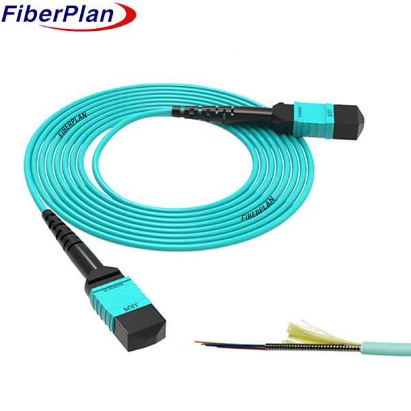 MTP MPO MTP Fiber Optic Cable PVC LSZH OM3 MPO MTP Fiber Optic Loopback With Low