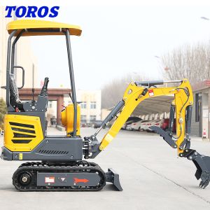 High Maneuverability Tiny Mini Excavator 1.2 Tonne 2870mm Transport Length