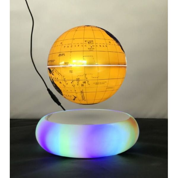 NEW 360 colorful led light magnetic floating levitating globe 8 inch for decor