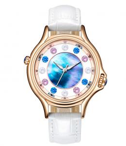 China Mother Of Peral Shell Face Alloy Quartz Watch 30 Meter Water Resistant Watch on sale