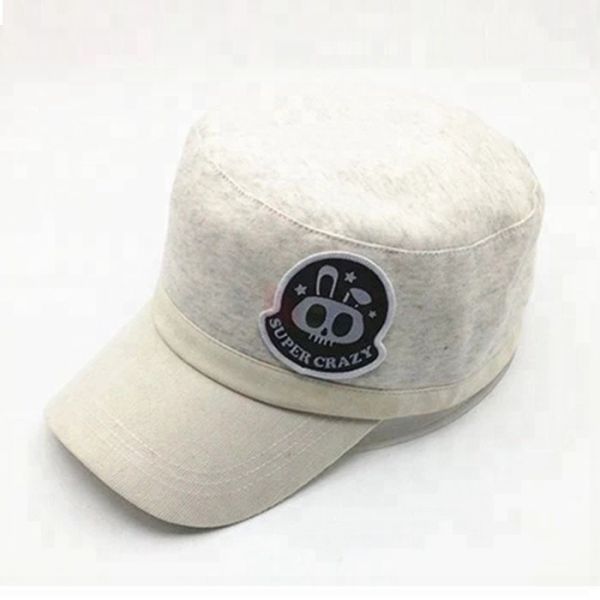 Quality Personalized White Military Cadet Cap For Guys With Embroidered Pattern wholesale