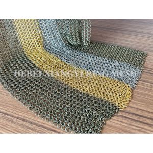 Chainmail Metal Weld Wire Odm Ring Mesh Curtain For Ceiling Treatment Drapery