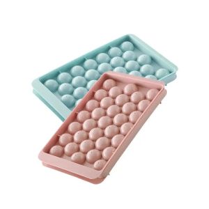 Cheap 33 Grids Round Ball Ice Cube Tray for Ice Cream Tools Made of Eco-Friendly PP Plastic for sale