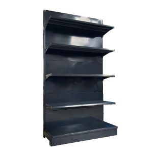 Factory Customized Size Thickness Color black store shelves shelving display