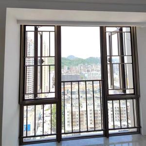 Black Fiberglass Gray Mesh Retractable Screen Window Solutions