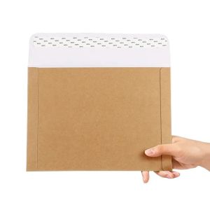 Self Seal Kraft Rigid Mailers Not Bend Cardboard Envelope Packaging Thickened