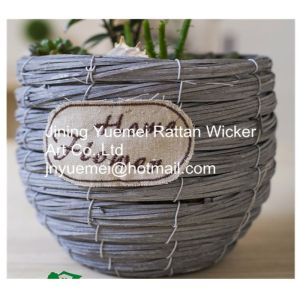 2016 new style wicker garden baskets round shape willow plant basket