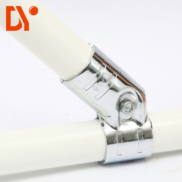 Quality Factory Direct Sale Hj-9 Chrom Plated Lean Pipe Connector / Lean Tube Joint / Metal Clamp for 28mm Lean Pipe wholesale