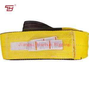 China Flat Pattern Polyester Lifting Sling Providing Lifting Capacity More Than 40 Tons and Safety Factor Levels 5 1 6 1 7 1 Engineered for Heavy Load Support on sale