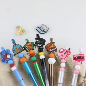 Eco Friendly Silicone Personalised Teething Beads For Keychains Bracelet