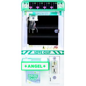 Green Coin-Operated LED Desktop Hardware Claw Arcade Machine