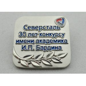 China Zinc Alloy, Copper, Pewter 3D Russia Lapel Pin, Brooch Soft Enamel Pin with Misty Silver Plating on sale
