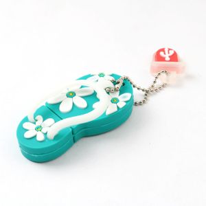 3D Shoe Shapes 16G 256GB Custom USB Flash Drives With Chain USB Plug
