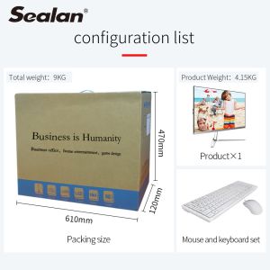 I3 3120 WIFI 2.4GHz 23.8 Inch All In One PC for Home Using