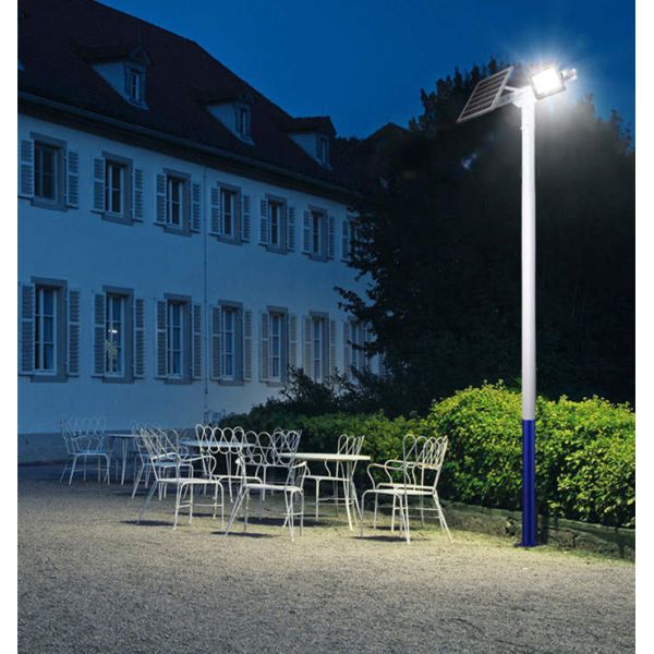 20W Black Solar Flood Lights Outdoor With Motion Sensor IP65 Waterproof 2200lm Solar Security Light