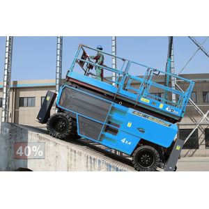 GTZN Industrial Hydraulic Lifting Platform Rough Terrain Scissor Lift With