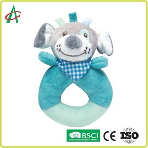 Cheap ASTM L8.5cm Baby Plush Rattle For Hand Grab And Shake for sale