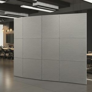 Sturdy Construction Office Sound Partitions Wall With 89cm Thickness Panel