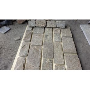 Cheap Yellow Granite Stone Cladding Natural Stone Wall Tiles Granite Flagstone Wall L Corner Stone for sale