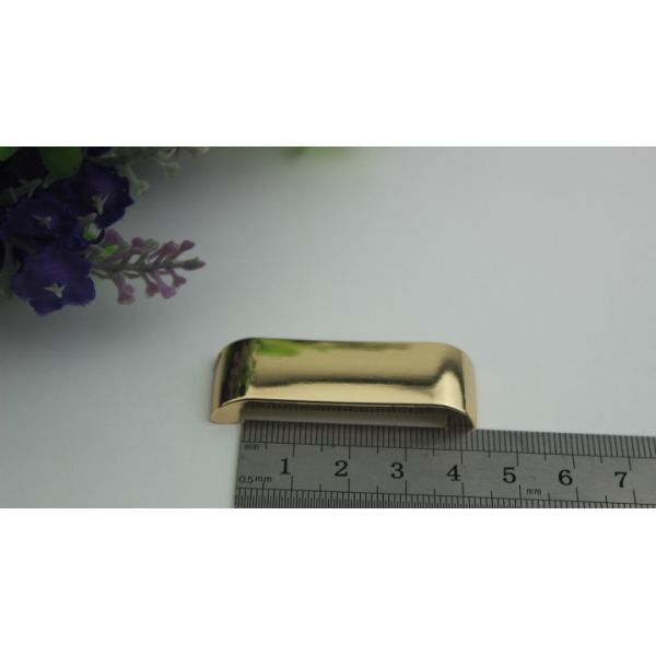 High polishing light gold color inner size 40 mm bag metal arch bridge with zinc alloy