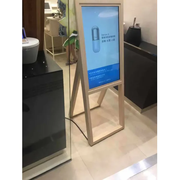 Portable Mobile 32 Inch Digital Menu Board For Restaurant Shopping Mall