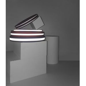 Shoes Sew On Reflective Webbing Blue Jacquard Heat Transfer Printing Logo