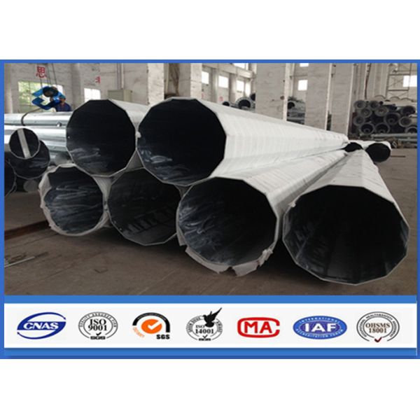 Quality 69KV Galvanized Sub Transmission Electric Utility Pole / Power Distribution Pole wholesale