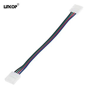 Cheap Quick Connect Led Strip Connector Rgb Dual Head Solder Free 17cm for sale