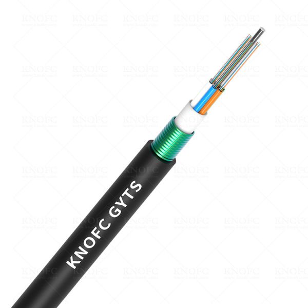 Quality Single Mode Outdoor Armored Fiber Optic Cable GYTS 24 Core G652D wholesale