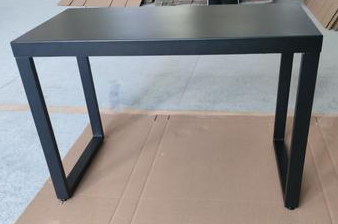 AT-0263 Customized Display End Table, Matte Black Metal Square Side Table for