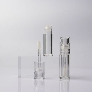 Full Transparent Solid Lip Glaze Tube Empty Lip Gloss Container Cylinder Empty