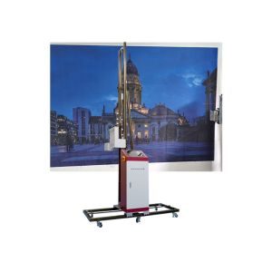 Double Head CMYKW Vertical Wall Painting Machine 9600dpi Foldable