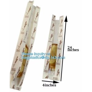 Food Grade Bread Paper Bag with Clear Window,Wholesale sharp bottom kraft paper