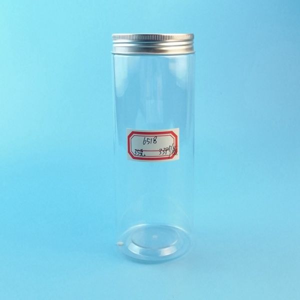 Quality Round Square 500ml 17oz Transparent Plastic Food Jars wholesale