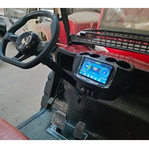 Four-Seater Pointed Blue Electric Golf Cart With Customizable Seats And Colors