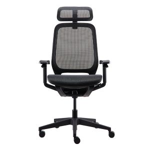GTCHAIR Black Ergonomic Desk Chair Mesh Swivel Height Adjustable