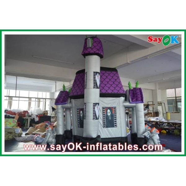 Halloween Cryptic Ghost Castle House Inflatable Holiday Decorations With Led Lights