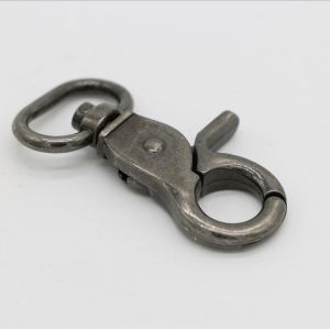 Handbag parts zinc alloy rolling plating anti sliver spring swivel trigger snap