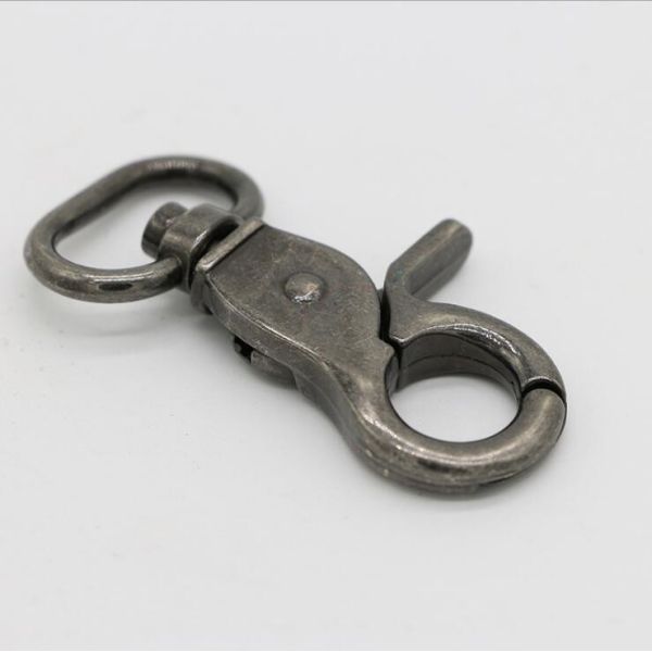 Handbag parts zinc alloy rolling plating anti sliver spring swivel trigger snap