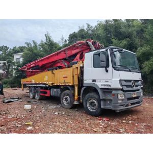 China 2020 Truck Mounted Pump 56m Concrete Boom Pump Concrete Pump Truck with Cylinder Type on sale