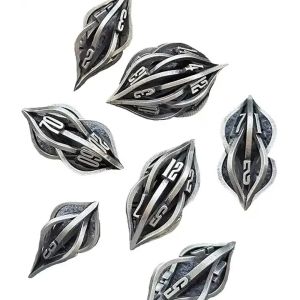 3D Printing Cthulhu Hollow Metal Dice 7Piece Set Dragon And Dungeon DND RPG